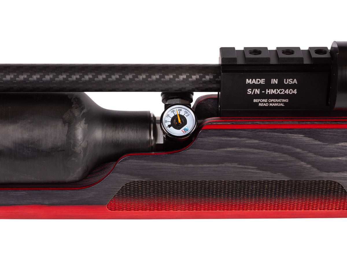 RAW HM1000x LRT Rifle, Red, Right-Hand Action,.25Caliber - Caliber 0.25 - FPS 900