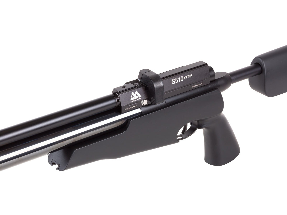 Air Arms S510 XS TDR Tactical, Regulated, Black Soft Touch - Caliber 0.177 - FPS 1035