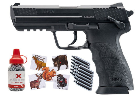 HK45 CO2 BB .177 Pistol Kit - Caliber 0.177 - FPS 400