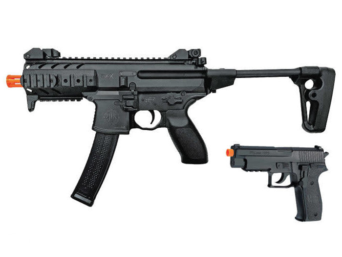 SIG Sauer Spring Airsoft Kit, MPX Rifle & P226 Pistol - FPS 300