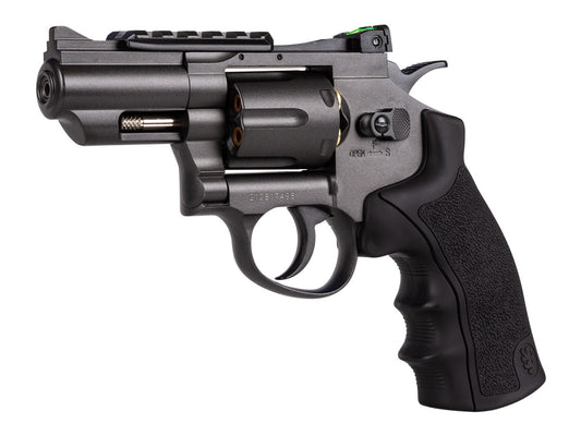 Black Ops Exterminator Metal .177 2.5" Revolver, Black - Caliber 0.177 - FPS 350