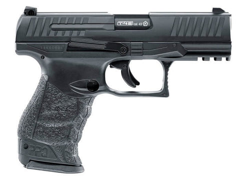 T4E Walther PPQ M2 CO2 Paintball Pistol Black, .43 cal - Caliber 0.43 - FPS 355