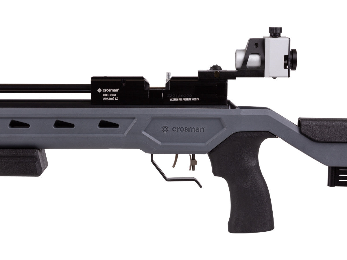 Crosman Challenger PCP Competition Pellet Rifle, Open Sights - Caliber 0.177 - FPS 580