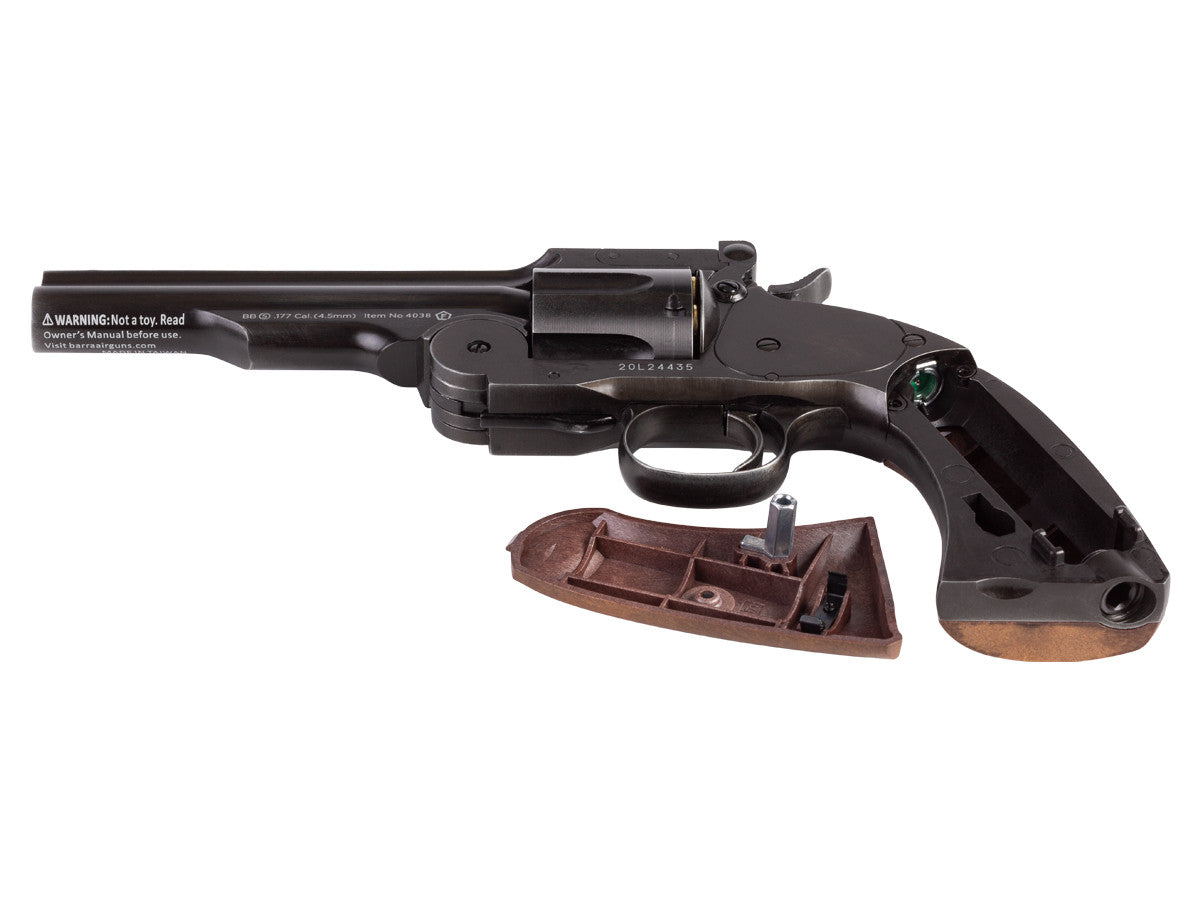 Schofield No. 3 Aged CO2 BB Revolver, 5" Barrel - Caliber 0.177 - FPS 400