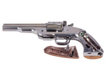 Schofield No. 3 Nickel CO2 BB Revolver, 5" Barrel - Caliber 0.177 - FPS 400