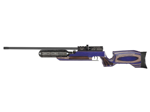 RAW HM1000x LRT Air Rifle, Blue Laminate, No Shroud - Caliber 0.25 - FPS 900