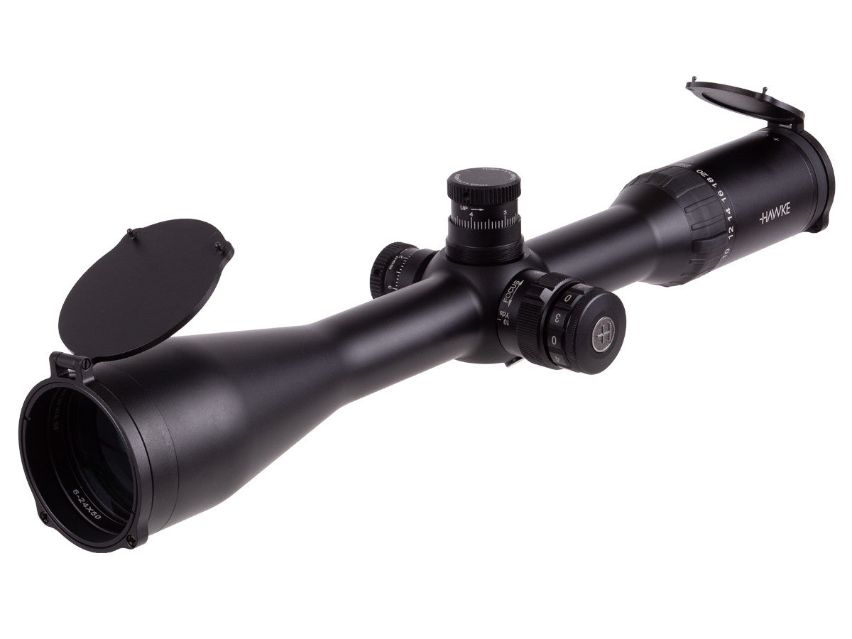 Hawke Airmax 30 SF WA 6-24x50, AMX IR 10x Mil-Dot, 30mm Tube