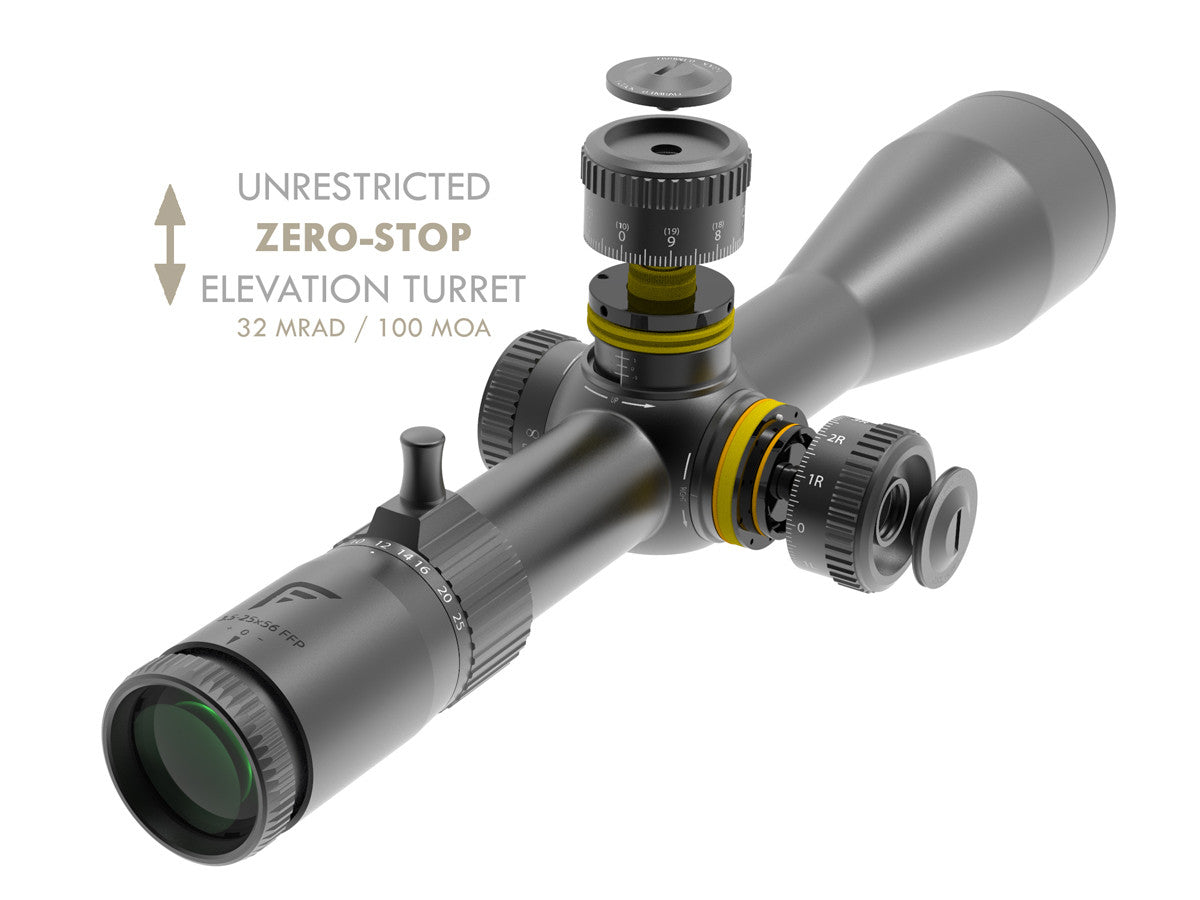 Falcon Endura 25 3.5-25x56 FFP Rifle Scope, 1/4 MOA, 34mm Tube