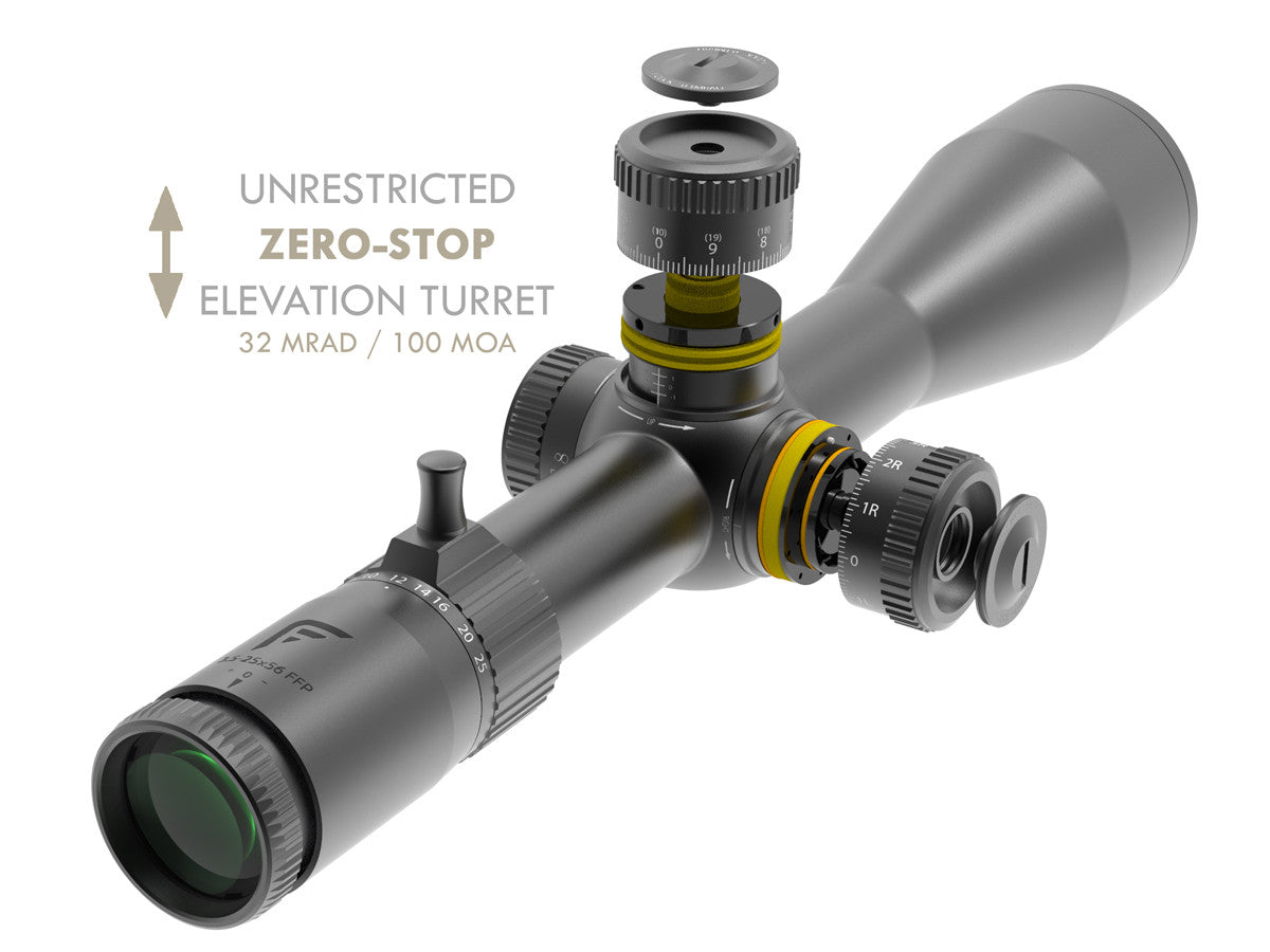Falcon Endura 25 3.5-25x56 FFP Rifle Scope, 1/10 MRAD, 34mm Tube