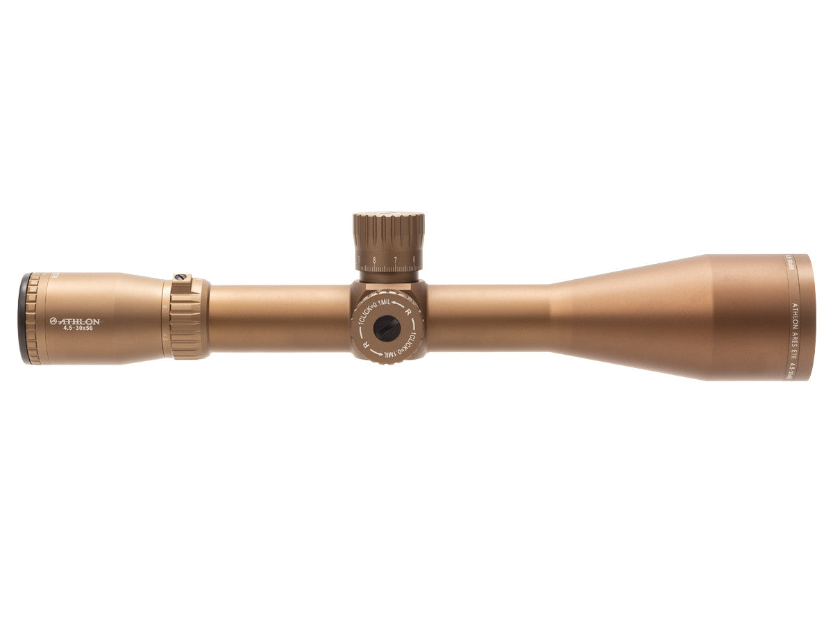 Athlon Optics 4.5-30x56 Ares ETR APRS1 FFP, .1 MIL, 34mm Tube, Bronze