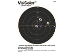 Champion VisiColor High-Visibility Paper Targets, 8&quot; Bull, 10pk
