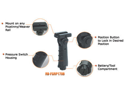 UTG Ambidextrous Foldable Foregrip