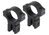 BKL 1" Rings, 3/8" or 11mm Dovetail, Matte Black