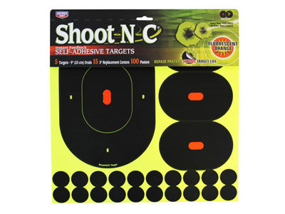 Birchwood Casey Shoot-N-C 9" Targets, 3" Replacement Centers, 100 Pasters, 120ct