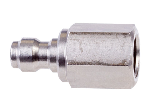 Air Venturi Male Quick-Disconnect, 1/8&quot; BSPP Female Threads, Steel, Rated to 5000 PSI, Incl. Delrin Seal