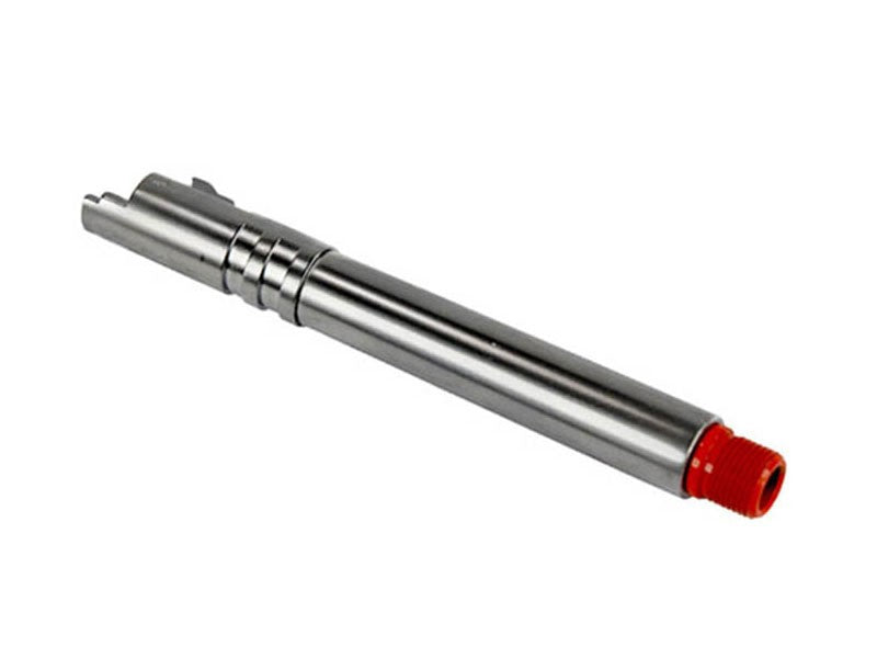 WE Threaded Outer Barrel, Full Metal, Threaded Orange Muzzle, Fits WE Hi-Capa 5.1 Series Gas Blowback Pistol