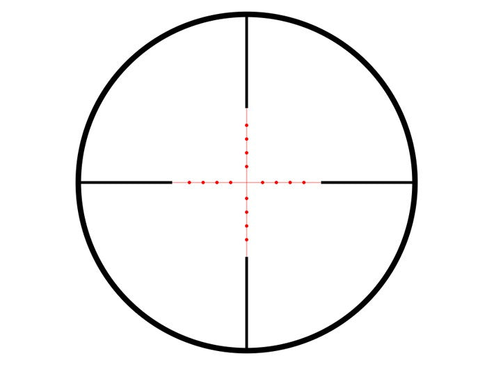 Hawke Sport Optics HD IR Series 2-7x32 AO Rifle Scope, Illuminated Mil-Dot Reticle, 1/4 MOA, 1" Tube