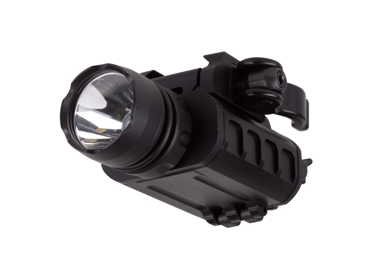 UTG Tactical Pistol Flashlight, 23mm CREE Q5 LED IRB, Quick-Detach Lever Lock Weaver/Picatinny Mount