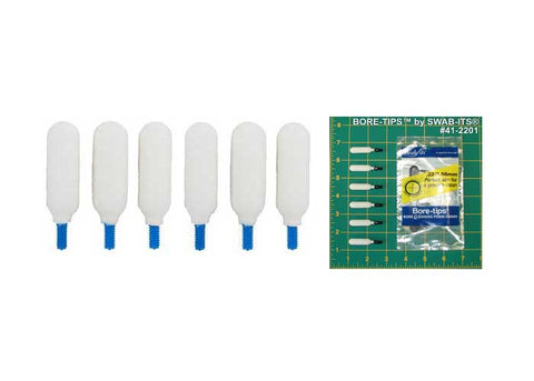 Super Brush Swab-its Bore-tips Foam Cleaning Swabs, .22 Cal, 8-32 Threads, 6ct