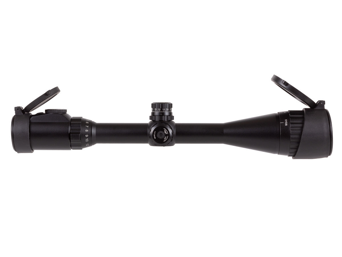UTG 4-16x40 AO Rifle Scope, EZ-TAP, Illuminated Mil-Dot Reticle, 1/4 MOA, 1" Tube, See-Thru Weaver Rings