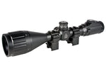 Leapers UTG 3-9x50 AO True Hunter Rifle Scope, EZ-TAP, Illuminated Mil-Dot Reticle, 1/4 MOA, 1&quot; Tube, See-Thru Weaver Rings