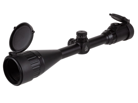 Leapers UTG 4-16x50 AO True Hunter Rifle Scope, EZ-TAP, Illuminated Mil-Dot Reticle, 1/4 MOA, 1" Tube, See-Thru Weaver Rings