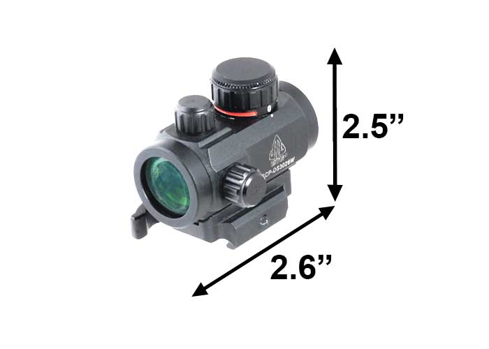 Leapers UTG ITA Red-Green Dot Sight, 4 MOA, Quick-Detach Lever Lock Picatinny Mount
