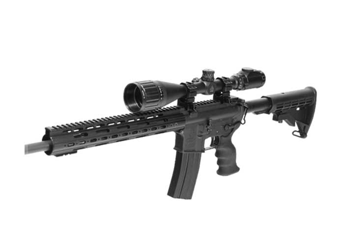 6-24x50 AO True Hunter Rifle Scope, EZ-TAP, Ill. Mil-Dot Reticle, 1/4 MOA, 1" Tube, Weaver Rings