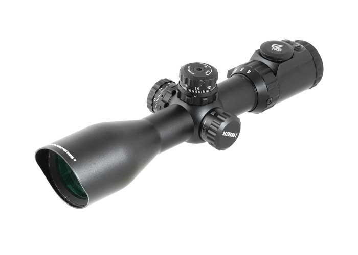 Leapers UTG 4-16x44 AO Accushot SWAT Rifle Scope, EZ-TAP, Illuminated Mil-Dot Reticle, 1/4 MOA, 30mm Tube, Lever-Lock Weaver Rings