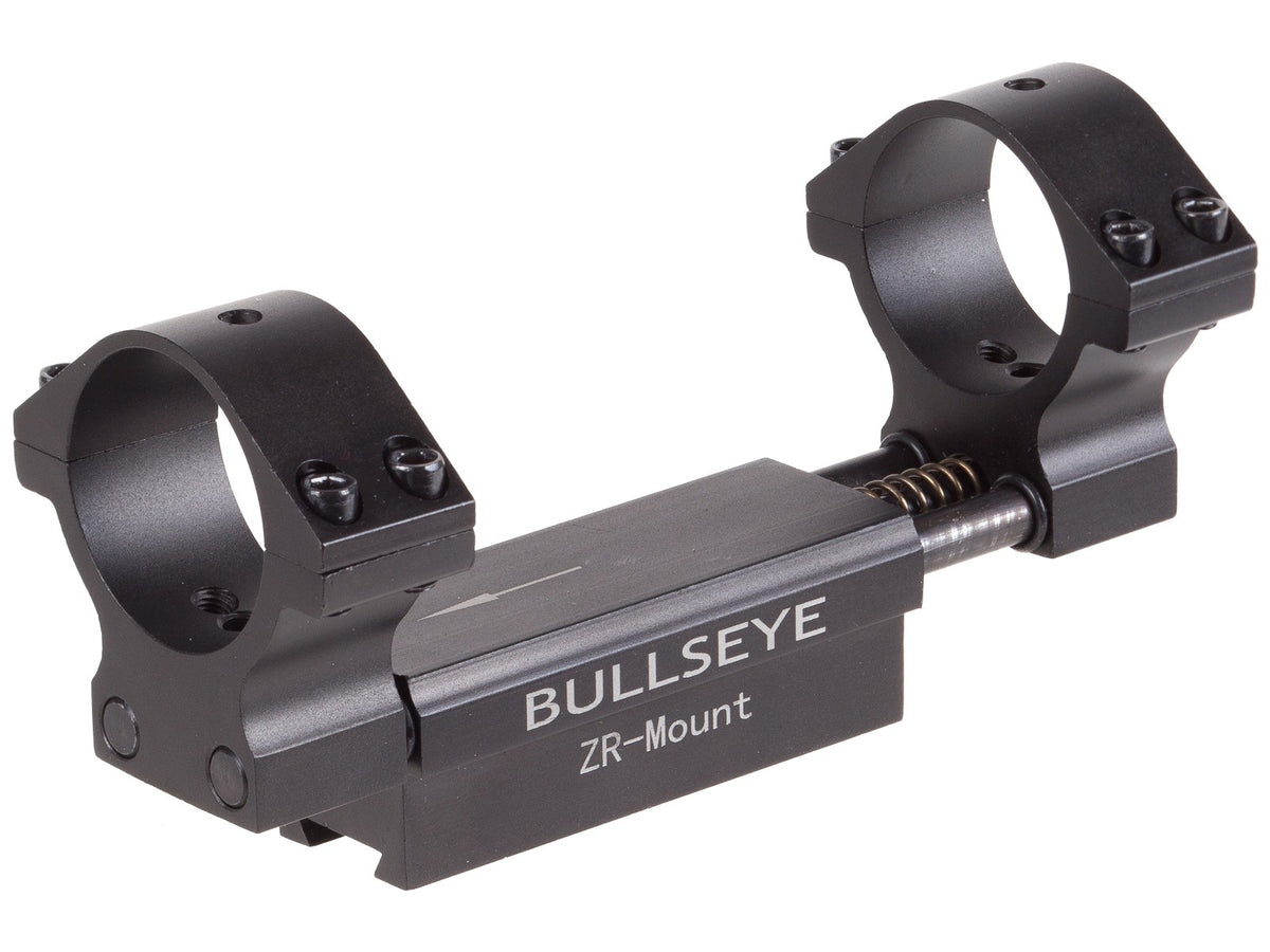 Bullseye ZR 1-Pc Mount, Fits 1" and 30mm tubes, 11mm Dovetail, 0.04" Droop Compensation, Recoil Compensation