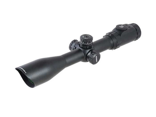 Leapers UTG 3-12x44 AO Accushot SWAT Rifle Scope, EZ-TAP, Ill. Etched Mil-Dot Reticle, 1/4 MOA, 30mm Tube, See-Thru Weaver Rings