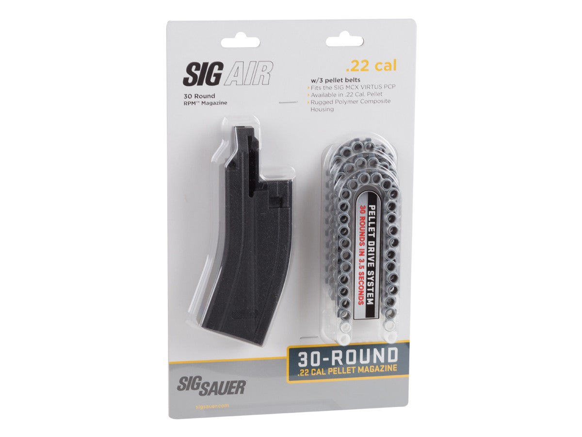 SIG Sauer MCX Virtus PCP Rifle Magazine, 30rds, .22 caliber