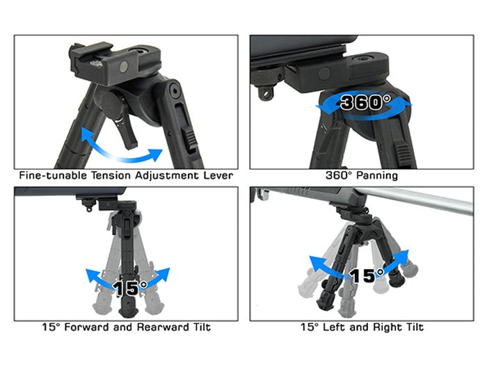 UTG Bipod, Heavy Duty Recon 360