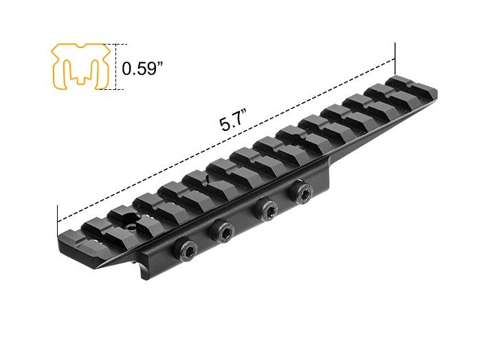 UTG Universal Dovetail To  Picatinny/Weaver Adapter
