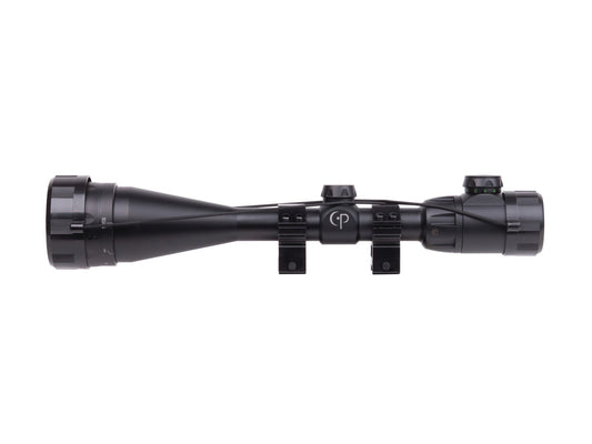 CenterPoint 6-20x50 AO Rifle Scope, Illuminated TAG-Style Reticle, 1" Tube, Picatinny Rings