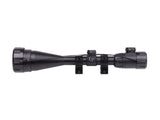 CenterPoint 6-20x50 AO Rifle Scope, Illuminated TAG-Style Reticle, 1&quot; Tube, Picatinny Rings