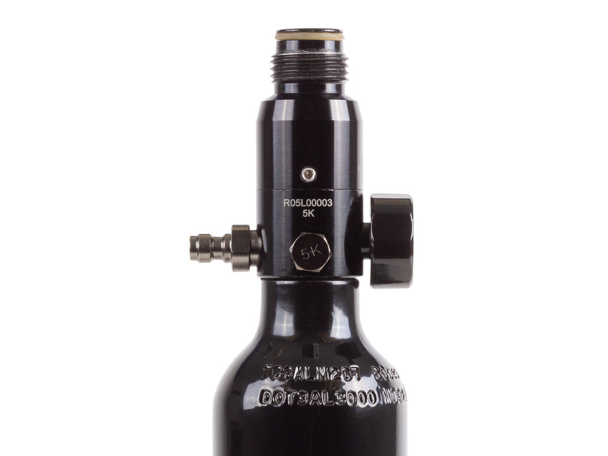Air Venturi Tank With Stock & Adapter, 13 cu in, Aluminum, 3,000 psi, Black
