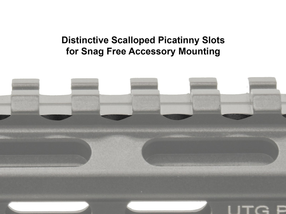 UTG Super Slim 20 MOA Elevated Picatinny Mount, 13 Slots, 0.55" High