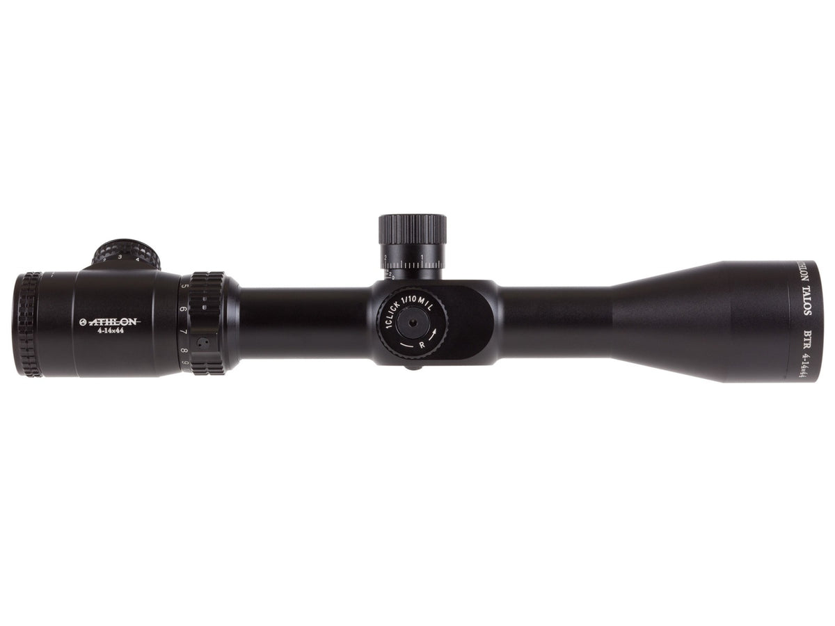 Athlon Optics 4-14x44 Talos BTR Tactical Rifle Scope, FFP Ill. Mil Reticle, 0.1 MIL, 30mm Tube