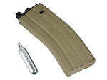 WE MIL4 / MK15  30rd Tan CO2 Airsoft Magazine,