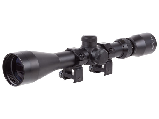 Aria 3-9x40 Scope with Duplex Reticle, 1" Tube,  Inc. High Rings