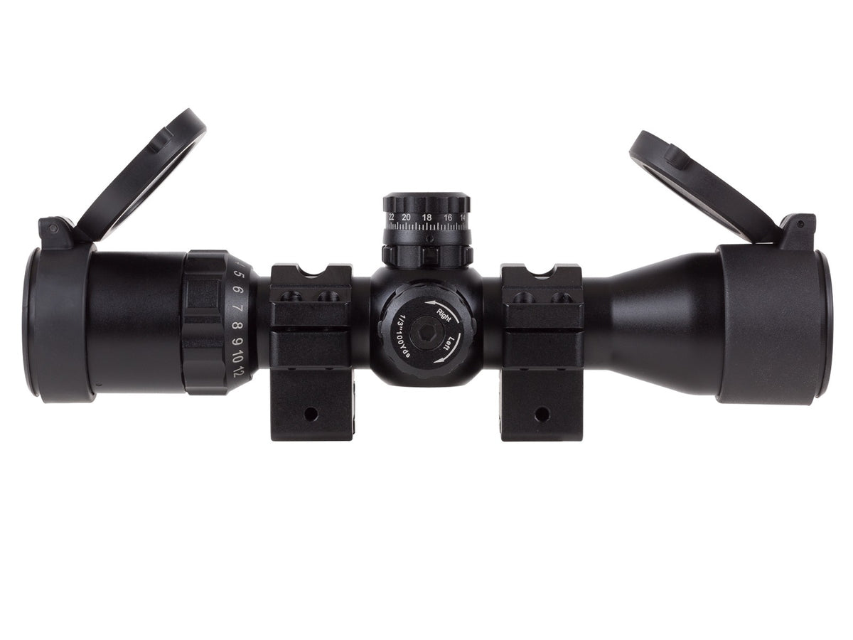 UTG BugBuster 3-12X32 Scope, 1/3 MOA AO, Mil-dot Reticle, Med. Dovetail Rings