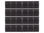 JBU Rail Covers 4 pieces, Black