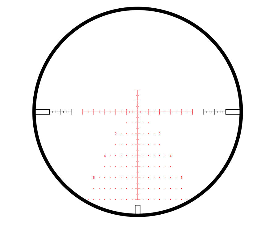 Hawke 4-20x44 AO Frontier IR Rifle Scope Mil Pro (20x) Reticle, 1/10 MRAD 1" Mono-tube
