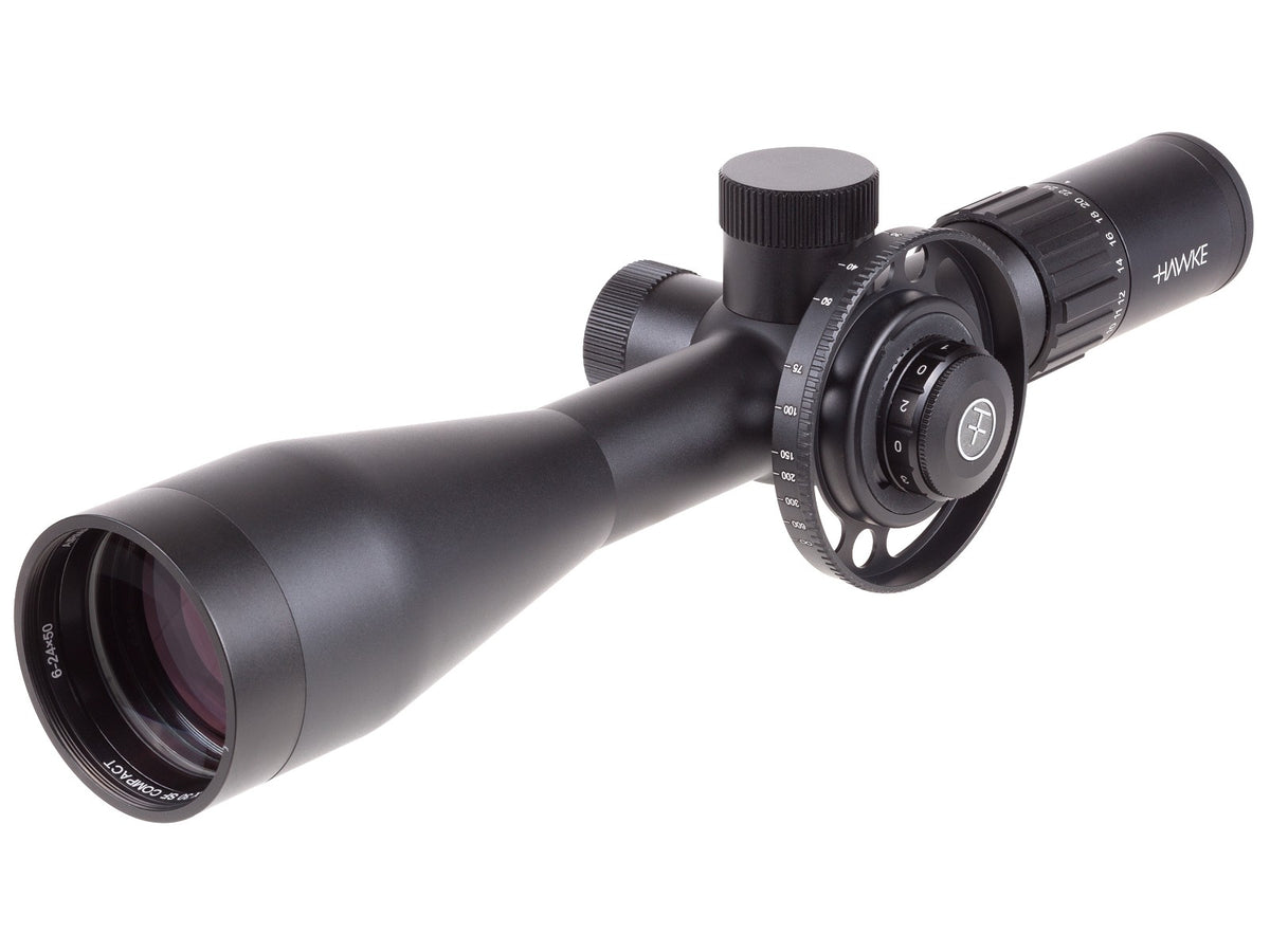 Hawke  6-24x50 Airmax 30 SF Compact IR, Ill., AMX IR, 1/10 MRAD, 30mm