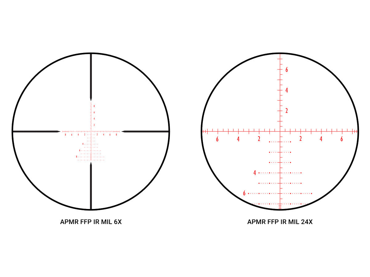 Athlon Optics 6-24x50 Argos BTR Gen2 Rifle Scope, FFP, APMR IR MIL, 30mm Tube
