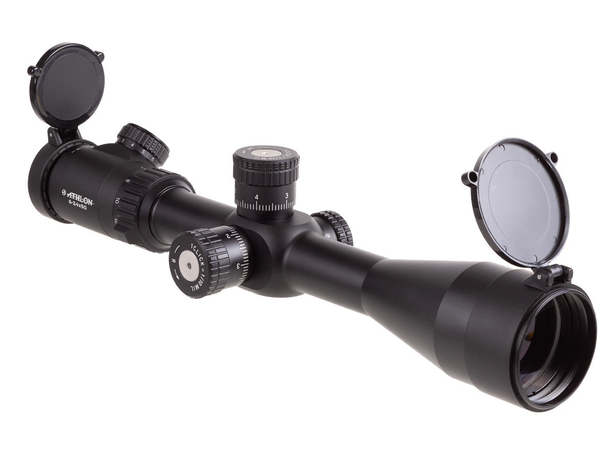 Athlon Optics 6-24x50 Argos BTR Gen2 Rifle Scope, FFP, APMR IR MIL, 30mm Tube