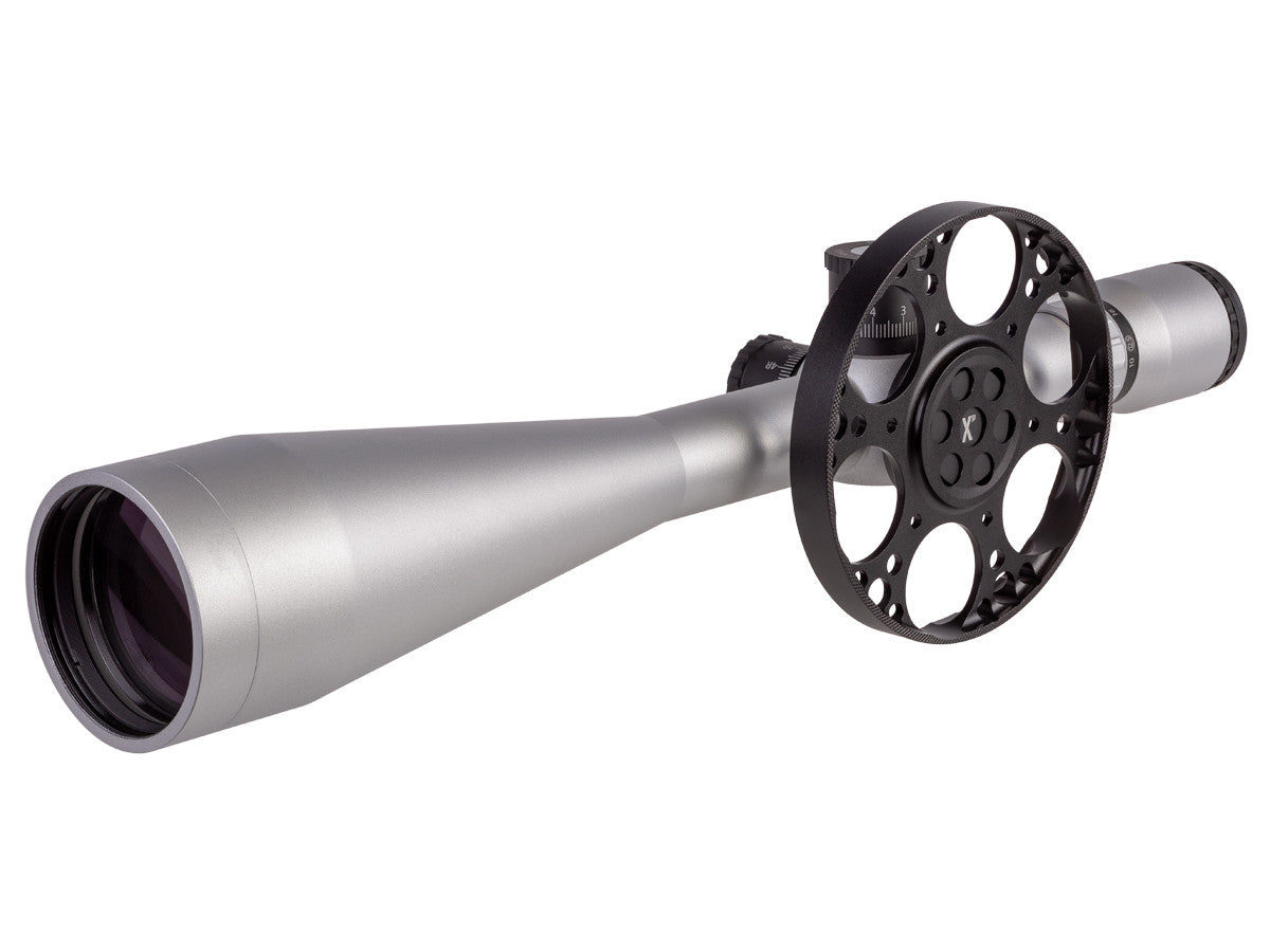 Falcon Optical Systems 10-50x60, X50 Field Target Riflescope, MOA200 SFP Reticle, 1/8 MOA, 30mm, Silver