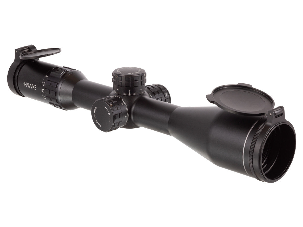 Hawke Frontier 30 3-15x50 FFP IR Rifle Scope, Mil Pro Reticle, 1/10 MRAD, 30mm Tube