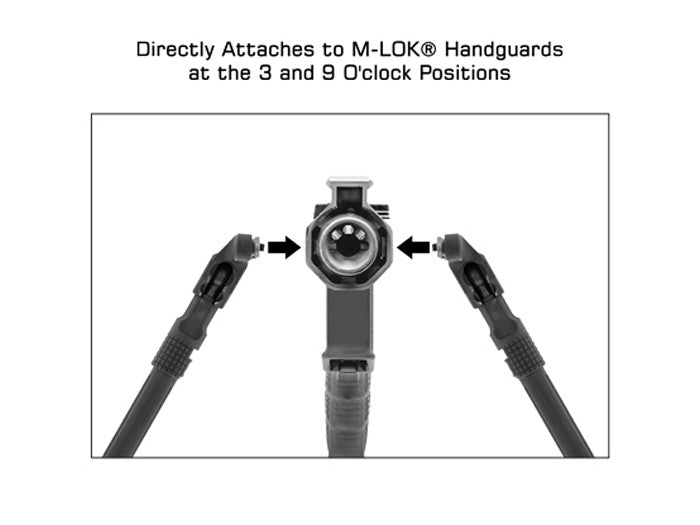 UTG Recon Flex II Bipod, 7"-9" Center Height, M-LOK